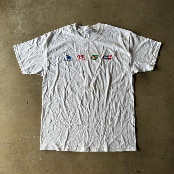 VINTAGE Y2K ICE CREAM TRUCK PROMO T-SHIRT KLONDIKE POPSICLE GRAPHIC MENS LARGE - Picture 2 of 5